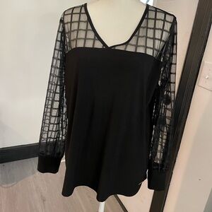 Nine West black blouse